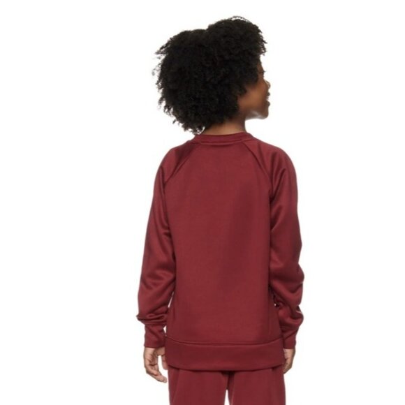 Reebok Boys Essential Fleece Red Crewneck Logo Sweatshirt Sz Large (10/12) NEW - Picture 3 of 5